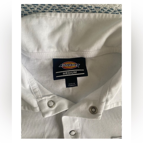 DICKIES white collared button too - Picture 2 of 3